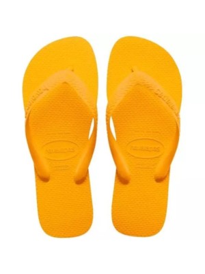 Havaianas Top Amarelo Pop Tamanho 43/44 Chinelo Original Unissex em Borracha Antiderrapante para Praia Piscina e Uso Diário