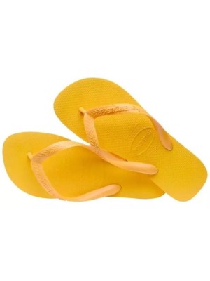 Havaianas top amarelo pop 39/40 original – chinelo unissex em borracha confortável, antiderrapante, ideal para praia, piscina e uso diário