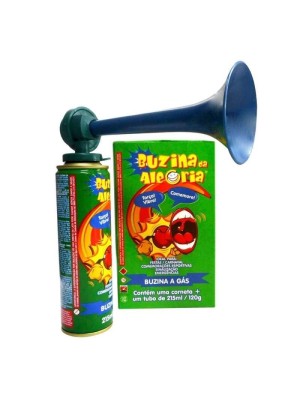 Buzina da Alegria a Gás 215ml – Corneta Sonora para Festas, Carnaval, Comemorações Esportivas, Eventos e Sinalização