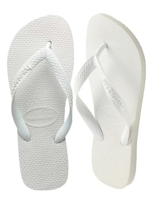 Havaianas Top Branco 45/46 Original Confortável com Sola Grossa Antiderrapante para Uso Diário