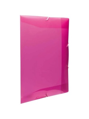 Pasta aba elástico A4 lombo 4cm full color pink organizadora de documentos escolar e escritório