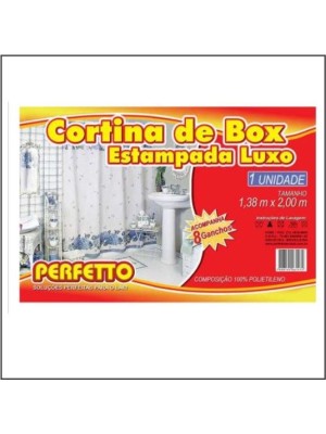 CORTINA DE BOX LUXO ESTAMPADA 1,38X2MT