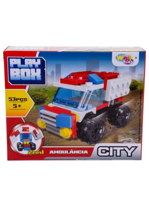VEICULO CONSTRUCAO DE MONTAR PLAY BOX CITY SORTIDO UN. WELLMIX