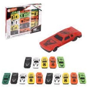 CARRO RODA LIVRE COLECAO NEW POWER CHAMPION C/15PCS UN. WELLMIX