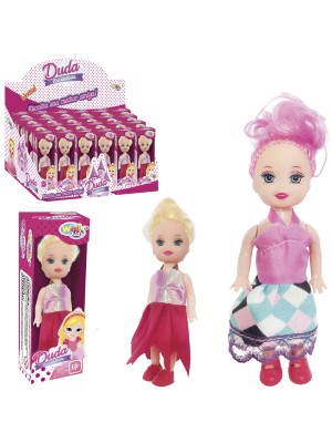 Boneca Duda Na Caixa Brinquedo Mini Boneca