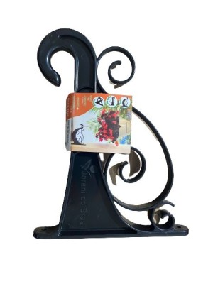 SUPORTE HÉRCULES N1 PRETO DE PLÁSTICO 20,8X16,2CM