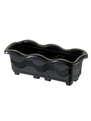 JARDINEIRA MEDIA PRETA 3,5L DE PLASTICO UN. INJEPLASTEC