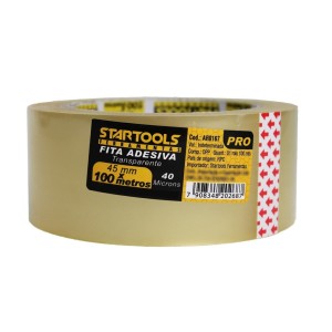 FITA ADESIVA TRANSPARENTE 45MMX100MTS