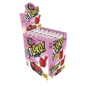 PIRULITO DIP LOKO 165G CX C/15 UNDS BOOOM FRUTAS VERMELHAS DANILLA