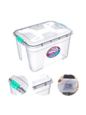 CAIXA ORGANIZADORA MULTIUSO TRANSPARENTE 12L UN.