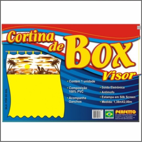 CORTINA BOX VISOR POR DO SOL 1,38X2MT