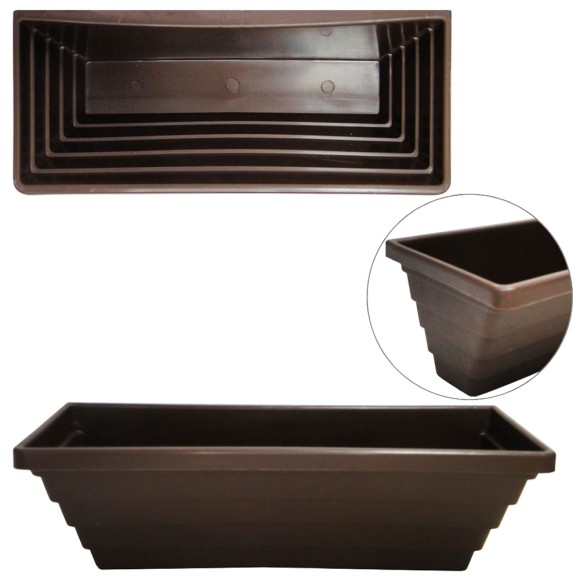 FLOREIRA DE PAREDE 30 CM COFFEE