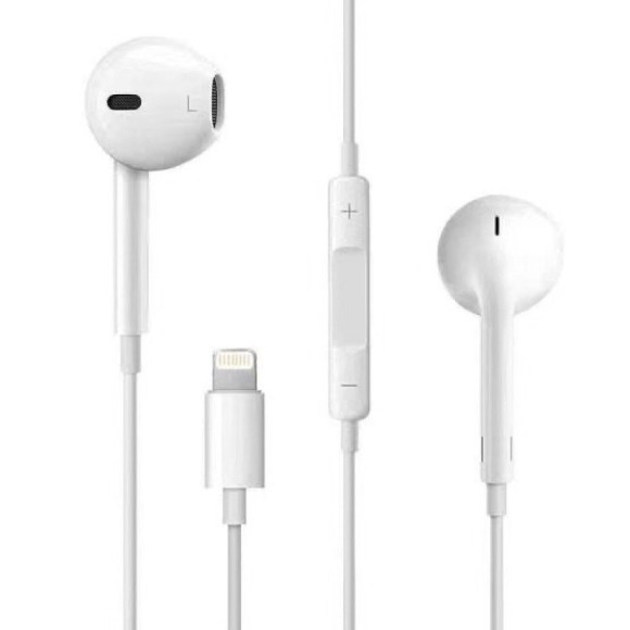 FONE DE OUVIDO COM MICROFONE IOS INTRA AURICULAR H35 LIGHTNING BRANCO UN.