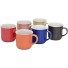 CANECA DE PORCELANA CONJ C/4PCS 60ML CORES UN.