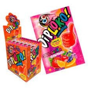 PIRULITO DIP LOKO 165G CX C/15 UNDS BOOOM SALADA DE FRUTA