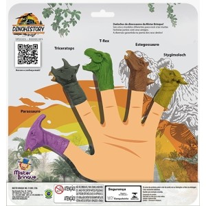 FANTOCHES P/ DEDOS 7CM SPECIES DEDOCHES DINOHISTORY UN. HEFER BRINQUEDOS