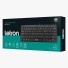 TECLADO OFFICE WIRE CONTROLE DE MIDIA ERGONOMICO PRETO LETRON
