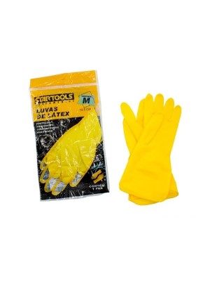 LUVA LATEX AMARELA MD UN.