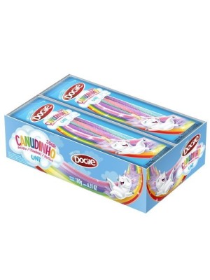 CANUDINHO UNI DE MORANGO CITRICO CX C/12 UN. 180G DOCILE