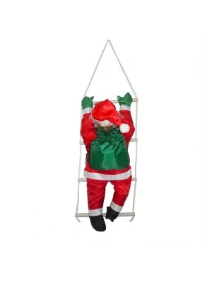 PAPAI NOEL NA ESCADA 1PC 104X22CM UN. MULTIART