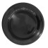 PRATO SOBREMESA PORCELANA PRETO GLOSSY 18CM UN.