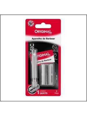 APARELHO DE BARBEAR COM LAMINA BASIC 7.5CM UN.