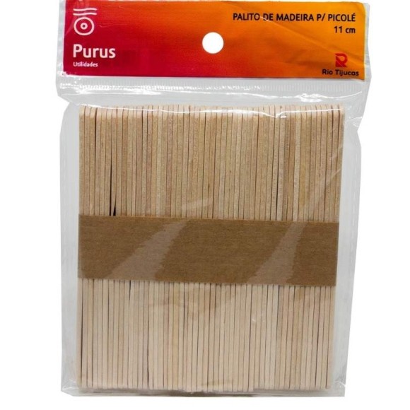 PALITO P/ PICOLE C/50PCS 1X11,5CM UN. RIO TIJUCAS