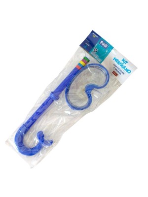 KIT MASCARA MERGULHO C/ SNORKEL DE PLASTICO UN. WELLMIX