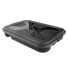 ORGANIZADOR DE TALHER 37X25,5X6CM C/ TAMPA E TRAVAS PRETO UN.