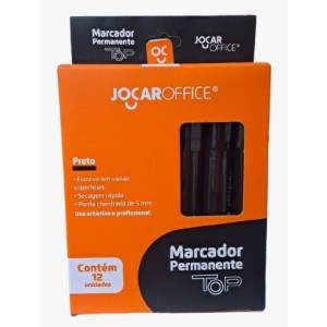 MARCADOR PERMANENTE TOP PRETO C/12 PCS