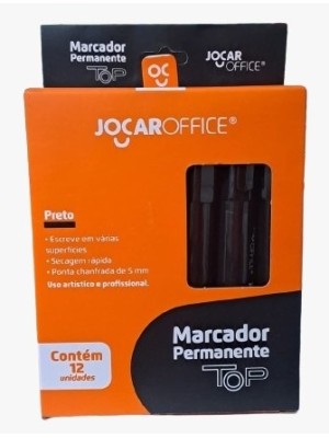 MARCADOR PERMANENTE TOP PRETO C/12 PCS