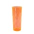 COPO LONG DRINK LARANJA NEON 320ML UN. PLASTIFESTA
