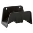 SUPORTE PLASTICO MANGUEIRA PRETO UN. PLASBOHN