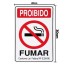 PLACA PROIBIDO FUMAR 20X30CM UN.
