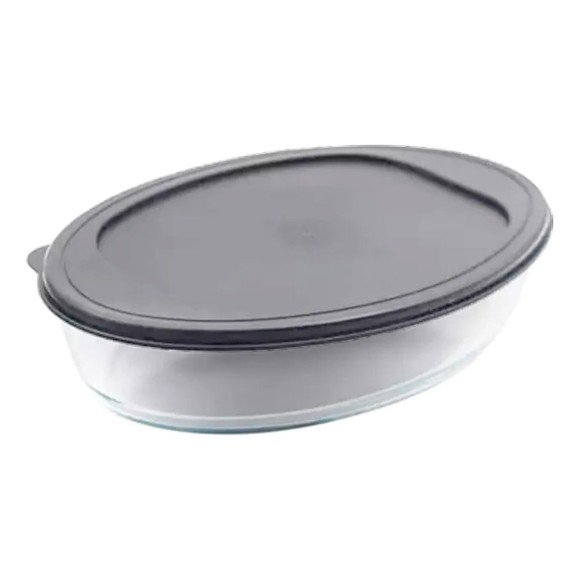 ASSADEIRA C/ TAMPA OVAL NORMAL 3000ML UN.